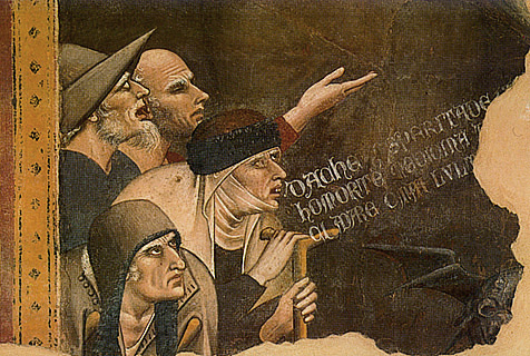 Triomphe de la Mort - Les pauvres invoquent la mort - fresque d'Andrea Orcagna, milieu du XIVème